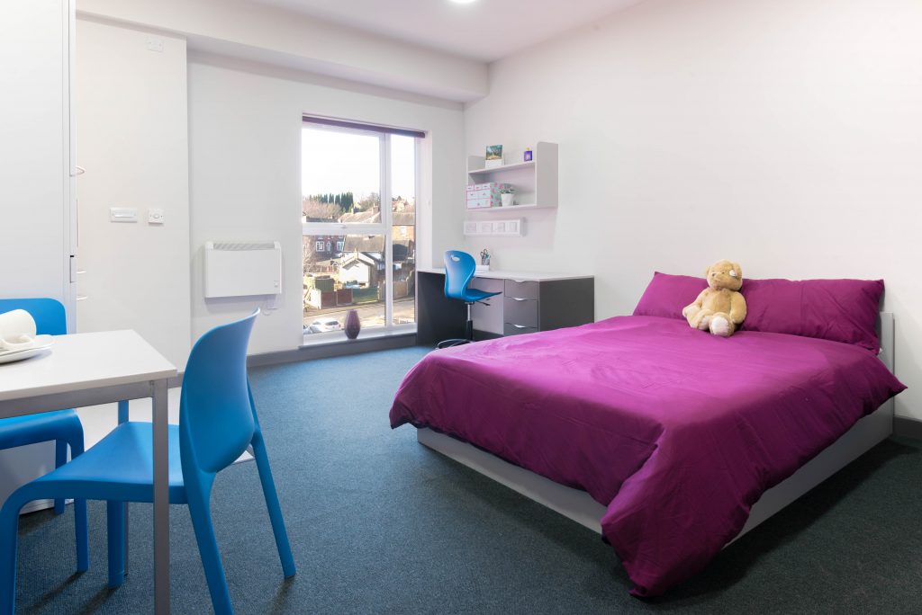 Studio student accommodation in Stoke at Poulson House, Stoke-on-Trent